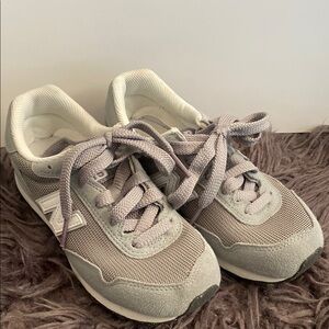 Gray Sneakers with White Accents